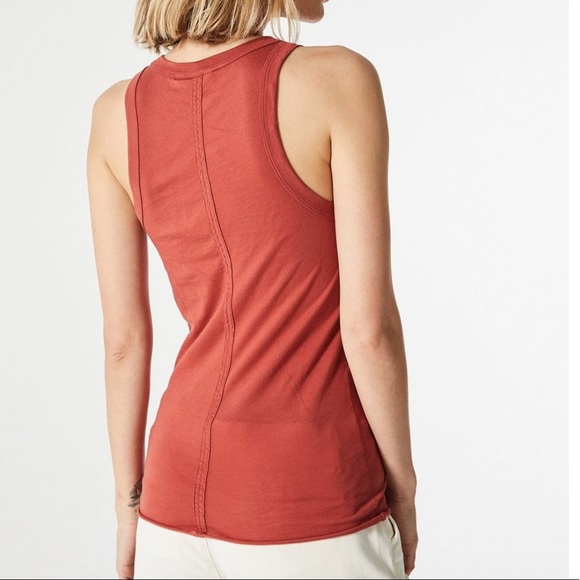 AG Adriano Goldschmied Lexi Tank Firebrick size M - Picture 2 of 9